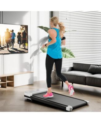 2.5HP Under Desk Treadmill with Remote Control and 3 Countdown Modes-White