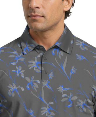 Men's Energized Floral Print Golf Polo Shirt