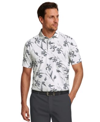 Men's Energized Floral Print Golf Polo Shirt