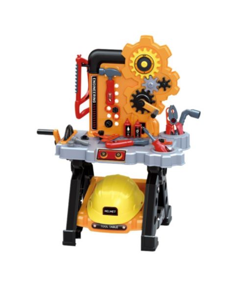 Детские игрушки Bruce & Shark Engineer Workbench 48-Piece Tool Set, Ages 3+, цвет: Оранжевый