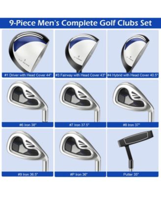 Men's 9-Piece Complete Golf Club Set