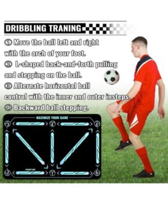 Soccer Training Mat with Ball Socks - Non-Slip Gear for Adults & Pros: Boost Speed, Strength & Coordination