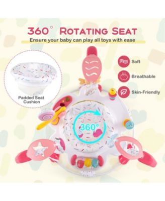 Toddler Height Adjustable Activity Center with Bounce Seat