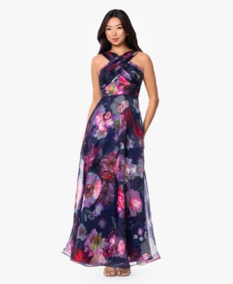 Petite Sleeveless Halter Neck Ball Gown