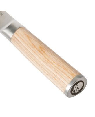 High-Carbon 1.4116 German Steel 15 Piece Full Tang Forged Cutlery Kitchen Knife Block Set - Light Pakka Wood Handle