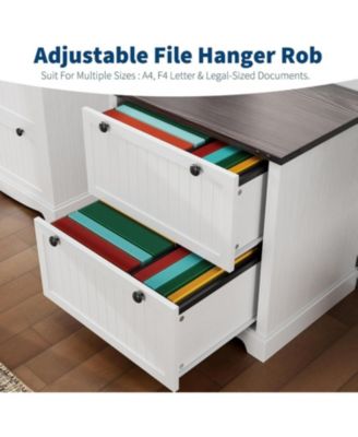 Farmhouse File Cabinets with 2 Drawers,30" File Cabinets with Hanging File Folders for A4/Letter/Legal Size Documents