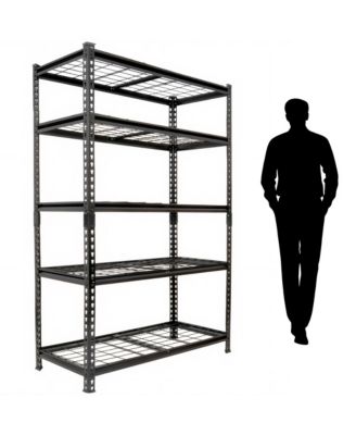 5-Tier Storage Shelves - Heavy-Duty Shelving Unit, Adjustable Steel Shelf for Garage, Warehouse, Basement, 2250 lb Capacity