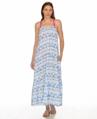 Women's Ruffle-Trim Maxi Dress Cover-Up