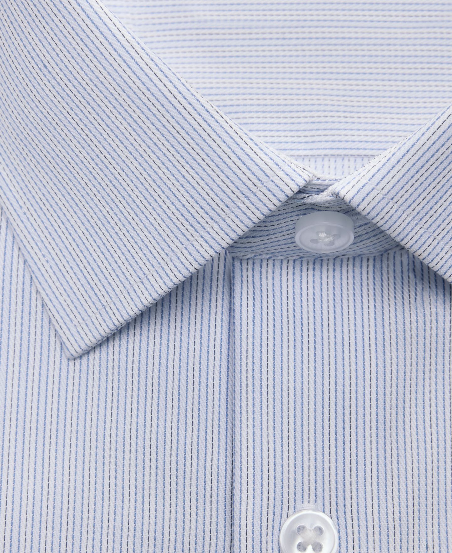 Мужская рубашка Calvin Klein Refined Cotton Stretch, Slim Fit Dress Shirt, цвет: Синий — фото 4