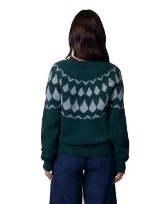 Women's Lofty Diamond Yoke Sweater