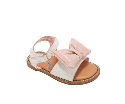 Сандалии Bebe Sandals Cute Fashion Flat Sandals and Summer Shoes with Ankle Strap для девочек, цвет: Белый