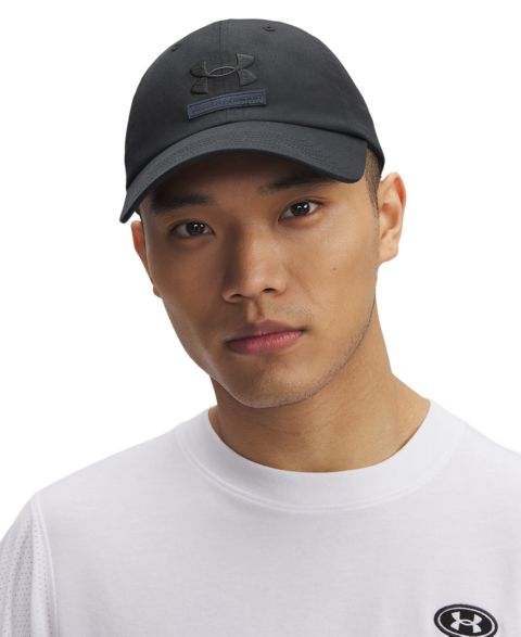 Мужской головной убор Under Armour Logo Embroidered Twill Hat, цвет: Чёрный