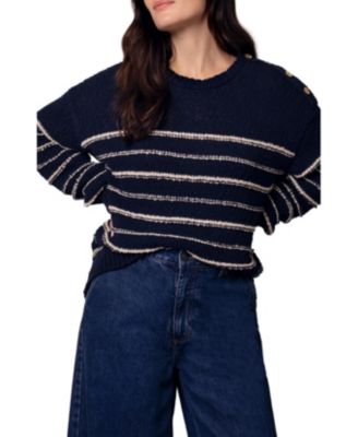 Women's Linen Cotton Breton Sweater
