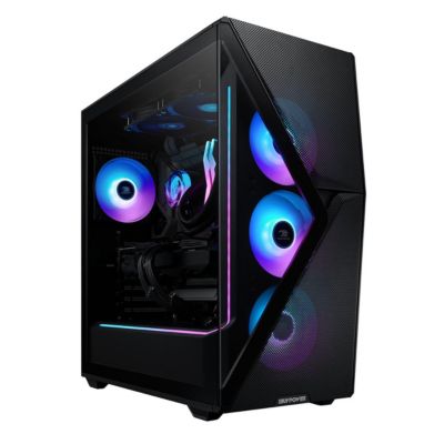 SMA7R77XT02 Liquid Cooled Gaming Desktop Computer, AMD Ryzen 7 7800X3D 4.2GHz, 32GB RAM, 1TB SSD, AMD Radeon RX 7700 XT 12GB, Windows 11
