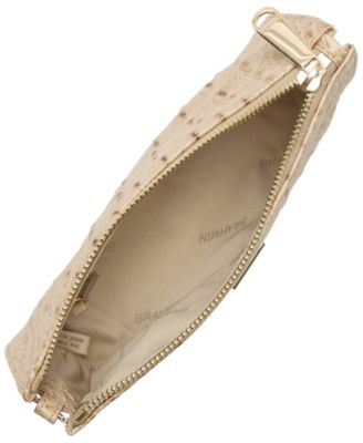 Adia Croc-Embossed Small Zippered Wristlet 