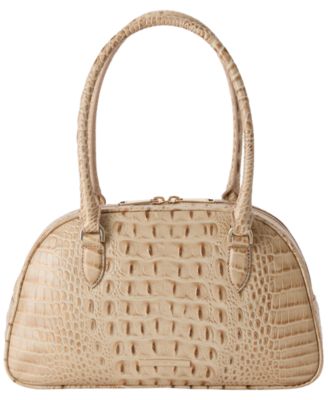 Angie Alden Road Medium Leather Dome Satchel Bag