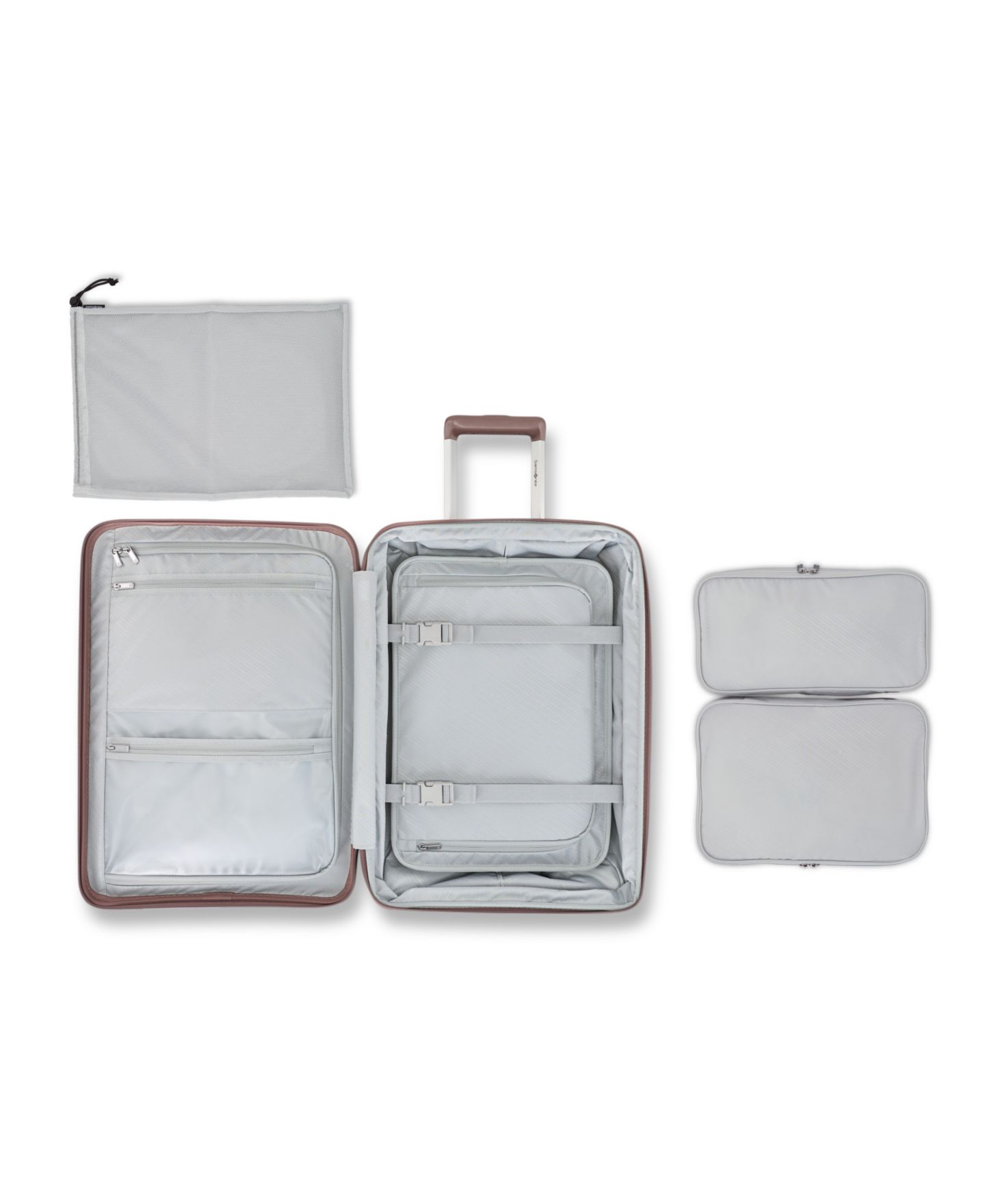 Чемодан Samsonite Elevation Plus Carry-On Spinner, цвет: Шоколадный розовато-лиловый — фото 8
