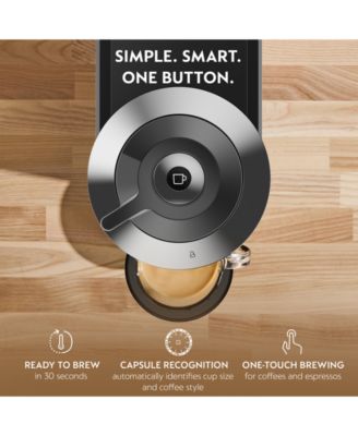 Vertuo Next Deluxe Coffee and Espresso Machine by De'Longhi, Chrome with Aeroccino Milk Frother