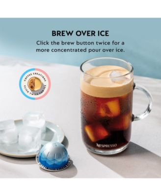 Vertuo Plus Deluxe Coffee and Espresso Machine by De'Longhi, Titan with Aeroccino Milk Frother