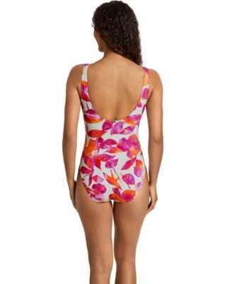 Women's Ruffle V-Neck One-Piece Swimsuit
