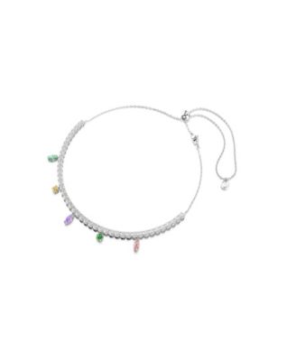 Ariana Grande x Rhodium Plated Multicolored Tennis Necklace