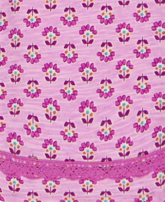 Girls' 2T-6X Puff Print Top and Pants, 2-Piece Set