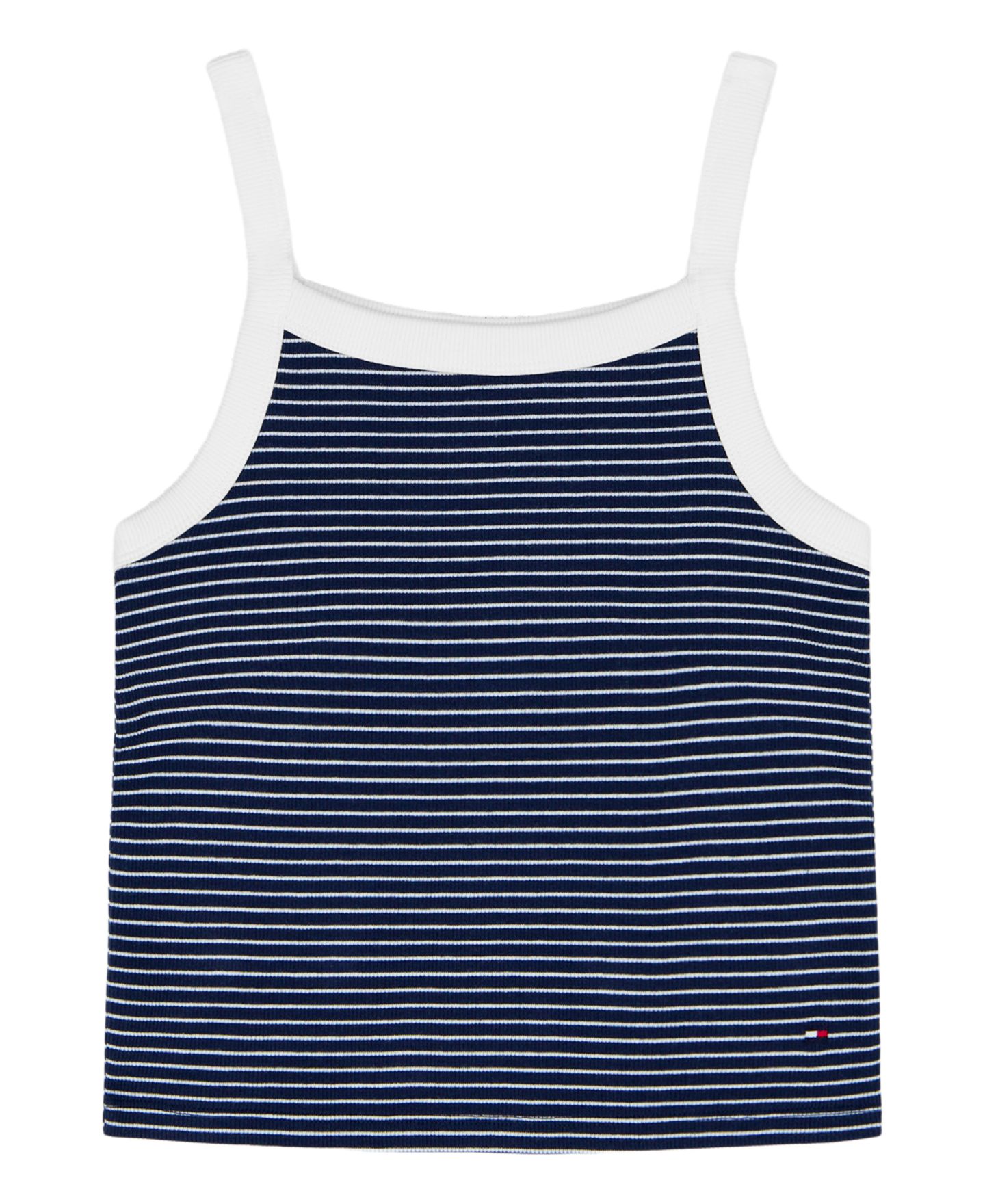 Топ Tommy Hilfiger Sleeveless Stripe для девочек, цвет: Тёмно-синий — фото 1