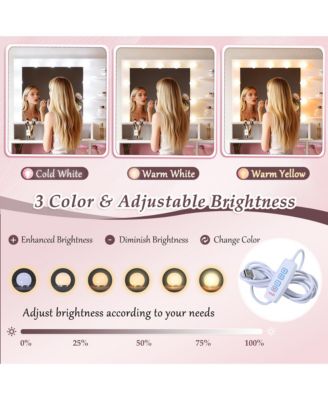 Stylish Coffee Table with 2 Drawers White Finish Modern Living Room Center Table with Storage