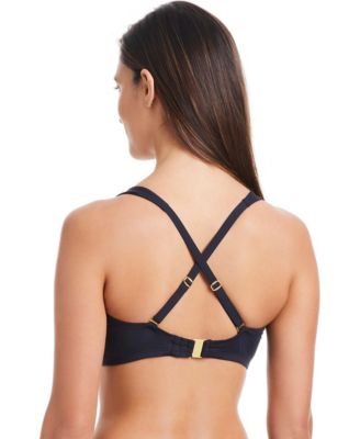 Bleu Rod Beattie Shirred Underwire D-Cup Bikini Top 