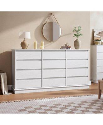 12 Drawer Dresser Large Double Chest with Deep Drawers