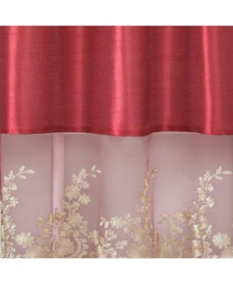 Polyester Bethany Embroidered 3 Piece Kitchen Curtains Tier & Swag Set 60" x 36"