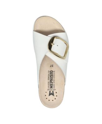 Women's Leather Cork Slide