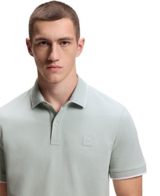 Men's Stretch-Cotton Piqu&eacute; Slim-Fit Polo Shirt