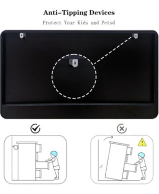 4 Drawer Dresser, Waveform Fluted Panel Wood Dresser, Modern Dressers for Storage Drawers for Bedroom, Closet Living Room