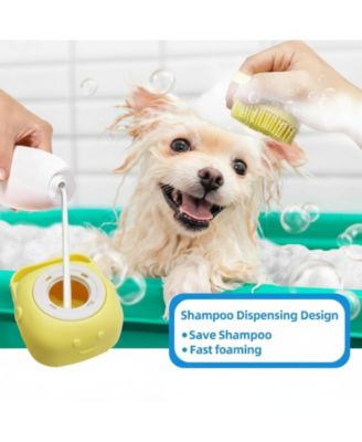 Pet Bath Kit: Slicker Brush, Shampoo Brush, Glove, Towel