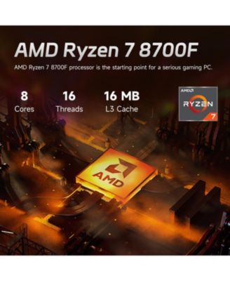 Omen 16L Tower Desktop AMD Ryzen 7 64GB RAM NVIDIA GeForce RTX 5060 2TB SSD Storage Windows 11 Home