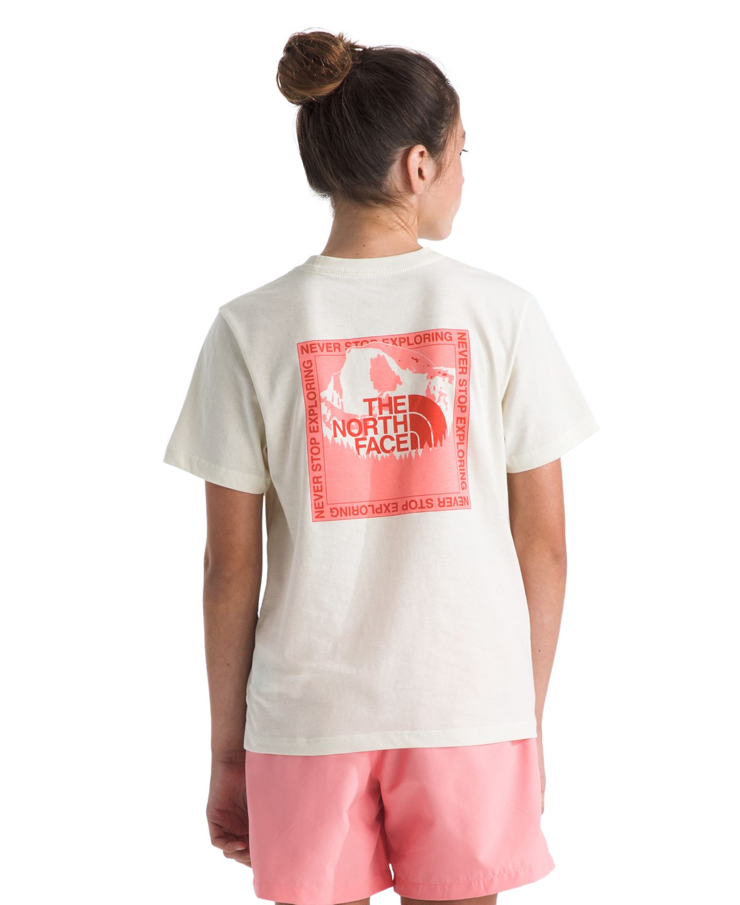 Детская футболка The North Face Graphic Short-Sleeve T-Shirt, цвет: Белый дюнный — фото 4