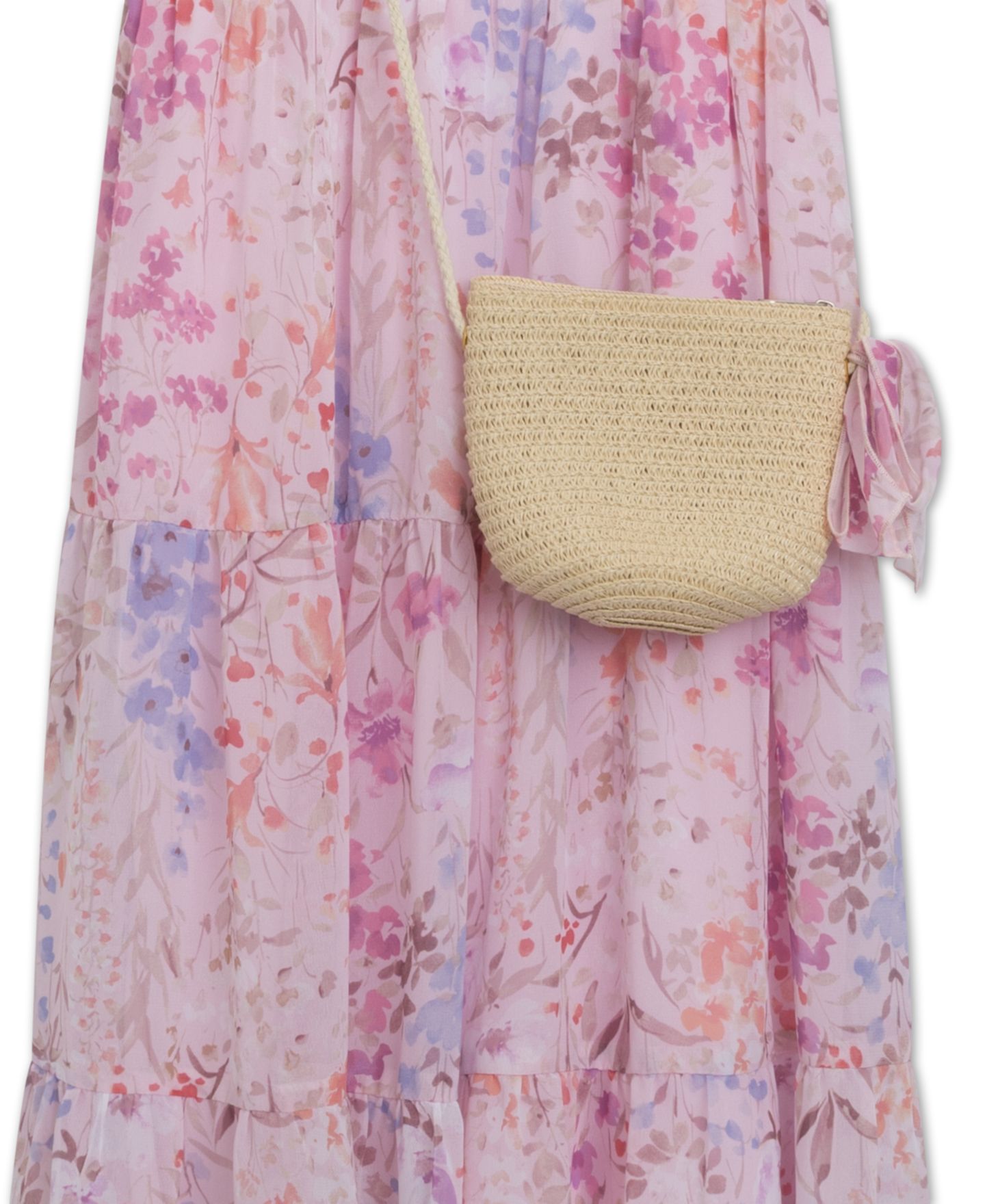 Платье Speechless Sleeveless Square Neck Pull-On Dress для девочек, цвет: Розовый — фото 4