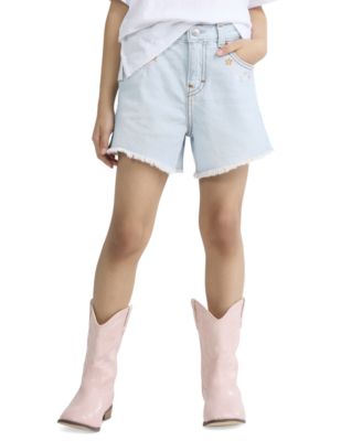 Girls' 4-6X Crochet Applique A-Line Shorts