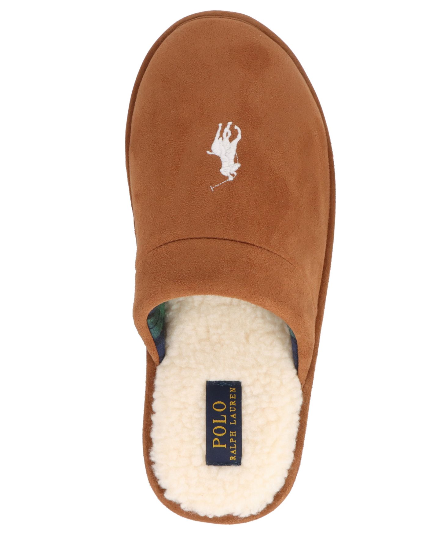 Мужские тапочки Polo Ralph Lauren Klarence Snuff Micro Scuff Slippers, цвет: Кремовый — фото 4