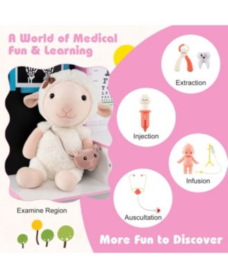 Play Doctor s Office Wooden Medical Center Toy Set with Exam Area for Kids