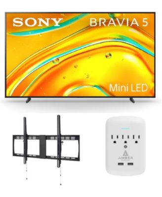 K98XR50 98" LED 4K Google TV with a Walts TV XXL-TILT-MOUNT Tilt Mount, and Amber Protection Surge Protector (2025)