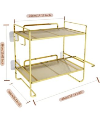 Over The Toilet Storage, 2-Tier Bathroom Organizers and Storage, Over Toilet Bathroom Organizer, No Drilling Storage Shelf