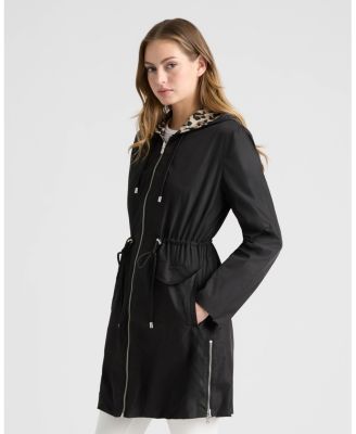 Women's Reversible Coat with Adjustable Waist