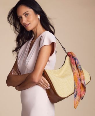 Athani Large Natural Weave Shoulder Bag