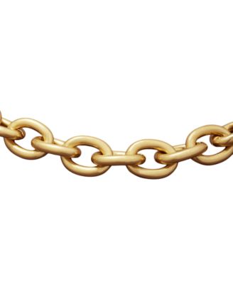New York Gold-Tone Statement Link Flex Bracelet