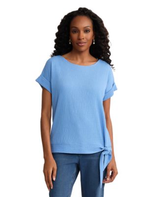 Women's Dolman-Sleeve Boat Neck Top
