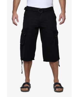X RAY Big & Tall XRAY Belted Below Knee Long Cargo Shorts