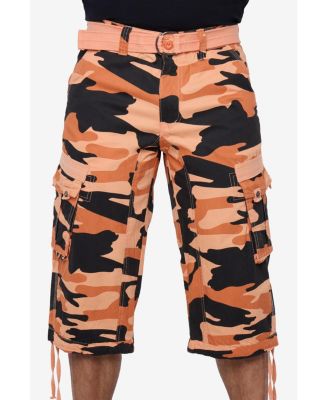 XRAY Big & Tall Belted Below Knee Long Cargo Shorts
