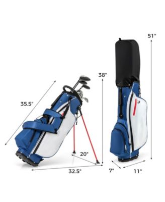 Men s Left-Handed Complete Golf Club Set with Stand Bag, Lightweight & Portable
